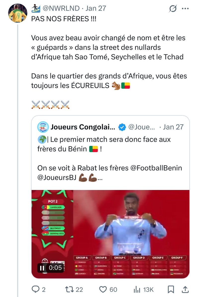 Je suis un homme patient ❤️🇧🇯