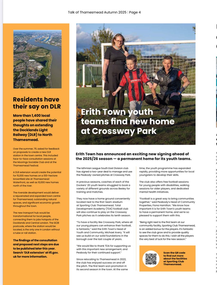 ErithTown's tweet photo. ποΈ | TALK OF THAMESMEAD
News on our new home pitches for our youth teams, the #PlanetTurf Crossways arena has made the #TalkOfThamesmead newsletter.
Make sure you pick up your copy now!
#UpTheDockers https://t.co/OcT1UIm5jy