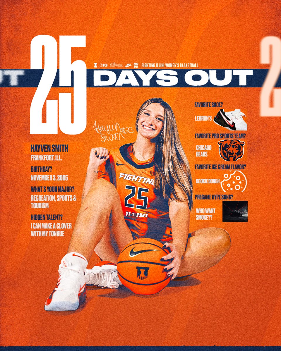 We are 25 days out from our season-opener vs. SEMO on Nov. 4!

Get to know a little bit about #25 Hayven Smith as our countdown continues 🔶🔷 

🎟️ - ow.ly/AHrH50X9Y73