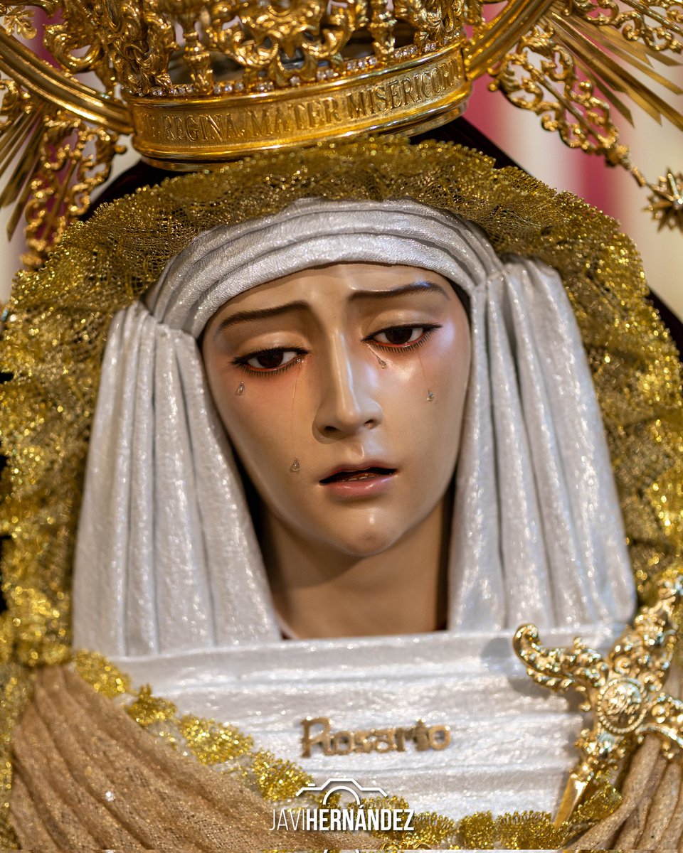 Así se presenta Mª Stma del Rosario en sus Misterios Dolorosos para los cultos con motivo de su Festividad Litúrgica.

Mañana, sábado 11, durante todo el día, Nuestra Titular quedará expuesta en Devoto Besamanos.

19:00h Rezo del Santo Rosario. 
19:30h Solemne Eucaristía