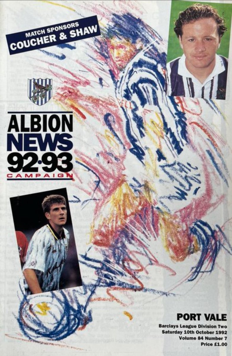 pvfcprogs's tweet image. #OnThisDay 10/10/92
WEST BROM  0, PORT VALE  1
                                     Taylor

Ian Taylor was the match winner for the Valiants after his 2nd half goal earned Vale all 3pts at West Brom in League 2. He is pictured going close with another effort. Att 17,512 #pvfc