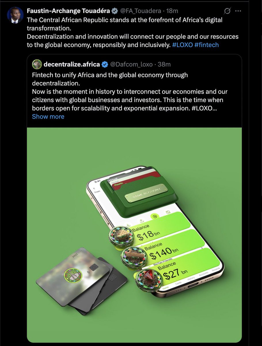 History is in the making and you have the opportunity to be a part of the journey, together with not only the people of the Central African Republic, but also His Excellency President Faustin-Archange Touadéra.