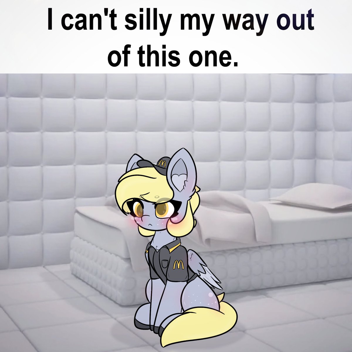 What did derpy even do to get into solitary confinement? (ᅌ‸ ᅌ✿)

#mlpart #derpycantcatchabreak
