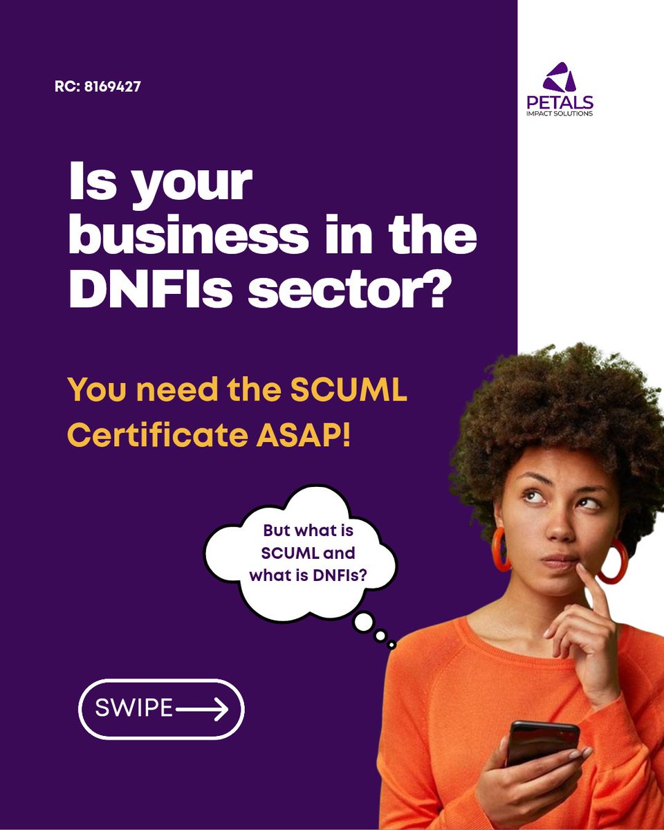 PetalsImpact's tweet image. 🔹 Stay compliant
🔹 Build trust
🔹 Grow your business

Send us a DM to get started: wa.me/09117051630

#SCUML #BusinessCompliance #NigeriaBusiness #PetalsImpactSolutions #BusinessRegistration