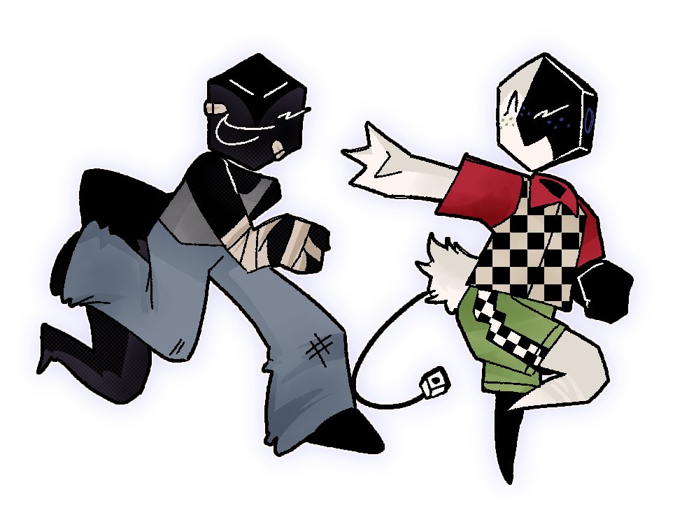 OK I draw them. #polymikes #fankid #deltarune Oxy &amp; Zoey