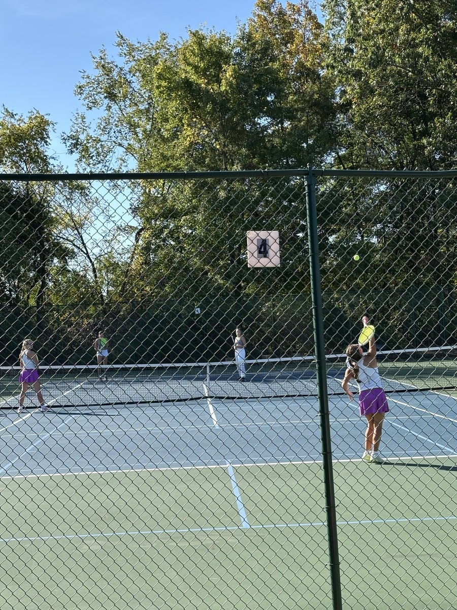 This morning Lexi Long &amp; Lily Fedorchak competed in District tennis
They lost to one of the top seeds in the state to finish their Jr season
The two girls advanced to the district stage for the first time in several years for the tennis program
Great job girls &amp; Coach McAllister!