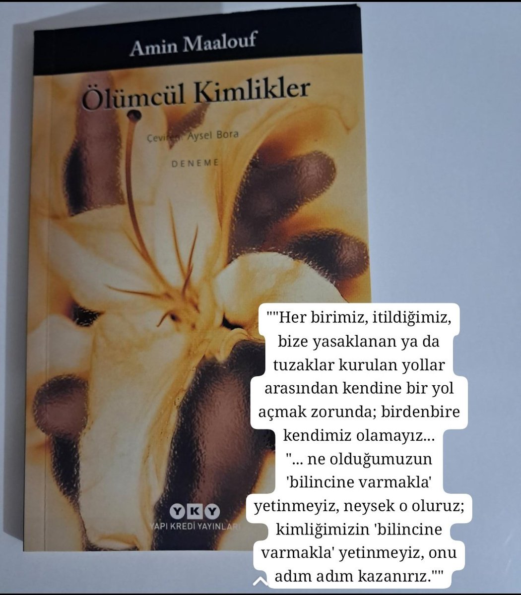 Adar_shn's tweet photo. #ÖlümcülKimlikler 
#AminMaalouf https://t.co/8z9uaa5vOn