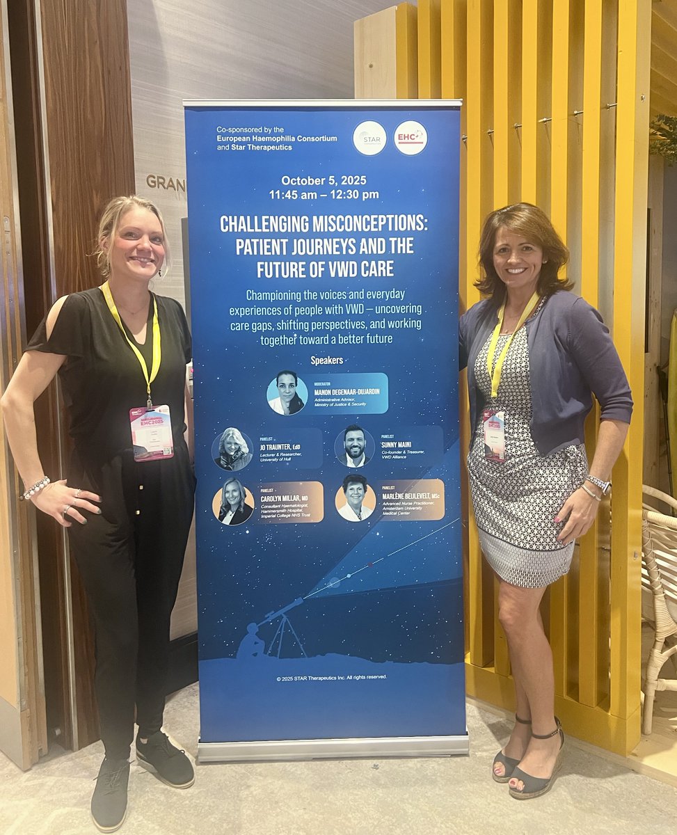 STAR_Biotech's tweet image. At #EHC2025, we partnered with leading advocates &amp;amp; experts to challenge misconceptions in #vonWillebrandDisease and spotlight unmet needs in care. We're proud to work with organizations like @EHC_Haemophilia to elevate patient voices &amp;amp; drive progress in #bleedingdisorder care.