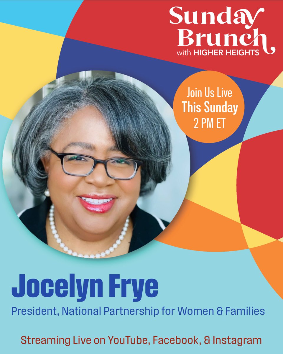 I’m honored to join <a href="/HigherHeights/">HigherHeights</a> #SundayBrunch for an important convo about women, families, and our democracy. As we enter Week 3 of the gov. shutdown, millions of families, esp. Black women are feeling the real-life consequences of political dysfunction.