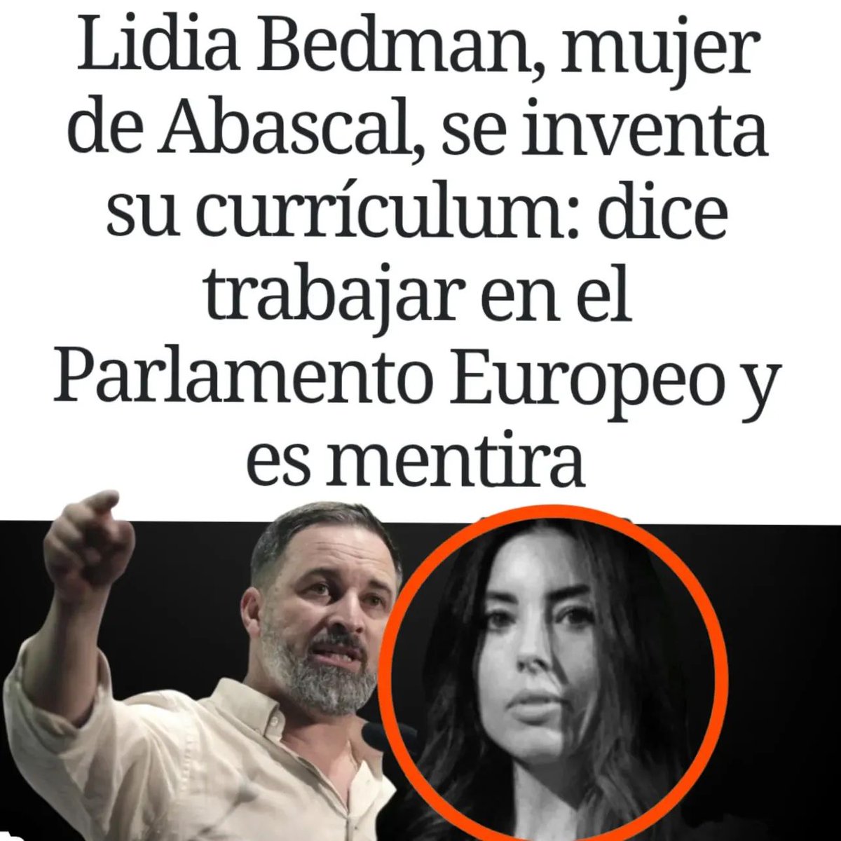 Otra que tal baila... La mujer del vago de solemnidad también vive en su mundo de fantasía.. Inventandose historias como sus primas las ceporras populares... Estos Fascistas ya están superando a la banda mafiosa.. Colégio pago seguro