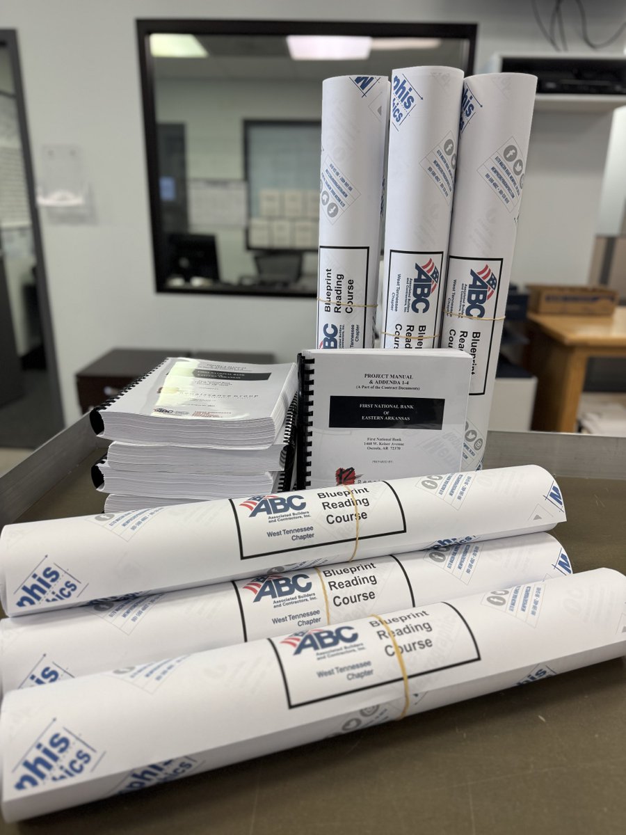 Proud to support the West TN Chapter of ABC’s Blueprint Reading &amp; Estimating Classes! As a local Memphis business, we’re committed to giving back—donating plans and specs to help the next generation learn the fundamentals of construction. Investing in our community is just one of