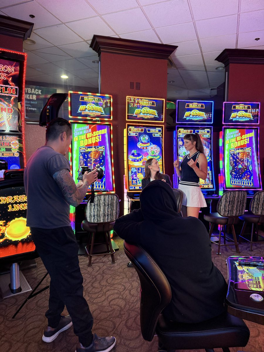 #BTS with the incredible <a href="/wowsuperheroes/">WOW - Women Of Wrestling</a> at Binion’s! 🎰Can’t wait to see these talented ladies take over <a href="/FSELV/">Fremont Street Exp</a> Oct 14-15 &amp; Oct 21-22 and did we mention it is FREE! Get details at wowe.com ✨💪
#womenofwrestling #fremontstreetexperience #dtlv