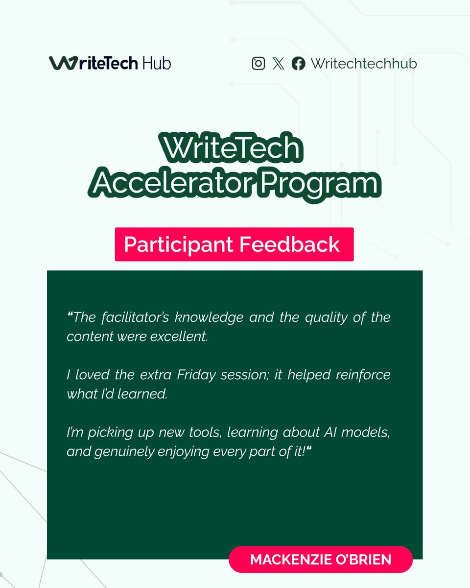 WriteTechHub's tweet image. Behind it all is WriteTech Hub, our community is dedicated to helping people break into and thrive in technical writing.  Join the community at: writetechhub.org/our-community/

#WriteTechAccelerator #WriteTechHub #TechnicalWriting #LearningInPublic #CommunityLearning