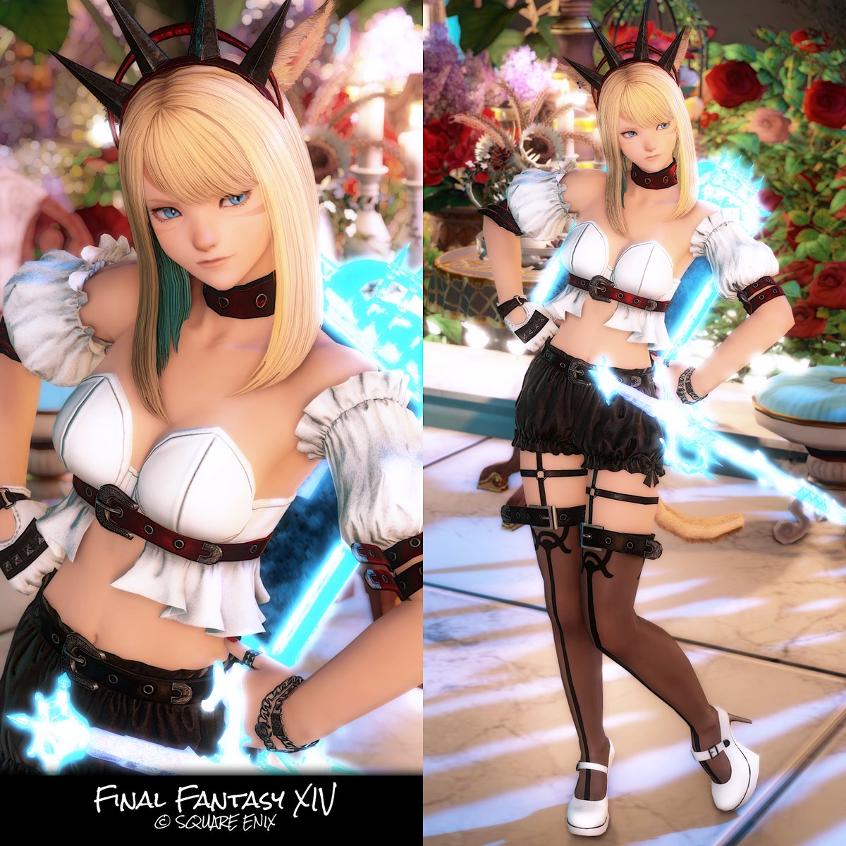 panffxiv_ss's tweet image. めっっっっっちゃらかわよみ♥😈✨
ついでにはっぴハロウィ～～～ン🎃🦇
#おはミコ #FF14 #ミコッテ #SAM_FF14