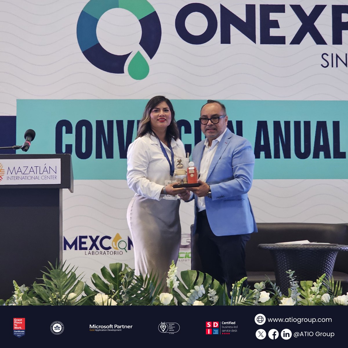 ¡Gran experiencia en #OnexpoMazatlán2025! 🎉
Presentamos nuestras soluciones junto a CTN-GTS TI y celebramos el reconocimiento a José Martínez por su ponencia sobre innovación tecnológica y #cumplimientonormativo. ⚡️
#ATIOGroup #InnovaciónEnergética #DistribuidoresATIO