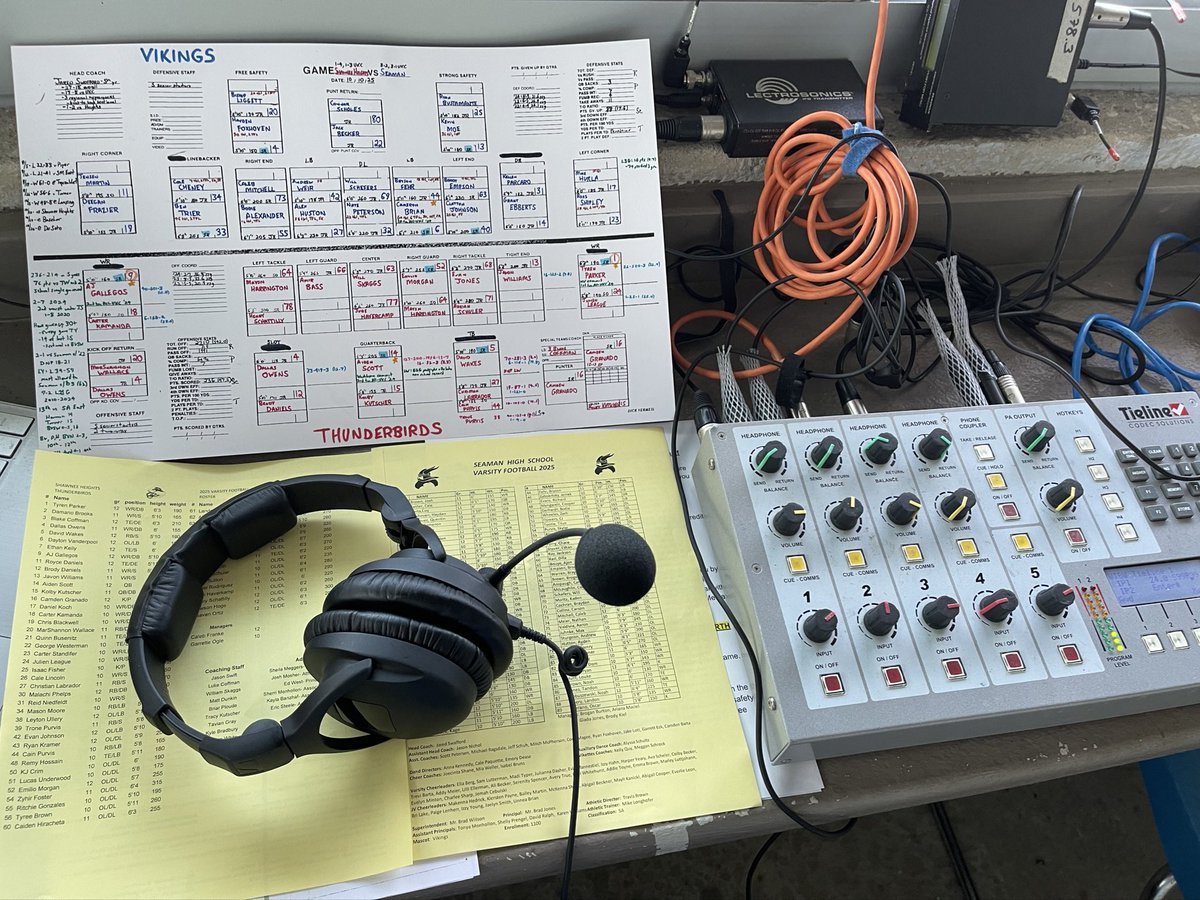It’s a perfect night for football! Our Dan Lucero is all set at the stadium - pregame coverage starts in minutes on 580 WIBW/FM 104.9 and 580WIBW.com as <a href="/Seaman_Vikings/">Seaman Football</a> and <a href="/SHHSThunderbird/">Shawnee Heights HS</a> tangle in north Topeka!