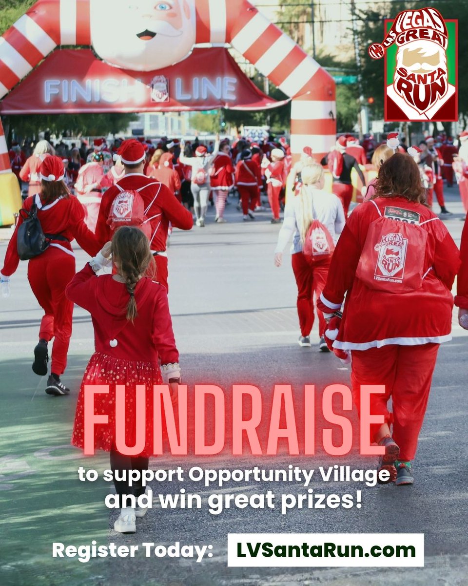 Join the fun &amp; fundraise for a cause! 🐾

Reach your first milestones for awesome perks:

Raise $25 - Get a ticket to the 2025 Magical Forest!

Raise $50 - Score an exclusive #LVSantaRun Baseball Cap!

Share your fundraising page and make a real impact! 
LVSantaRun.com