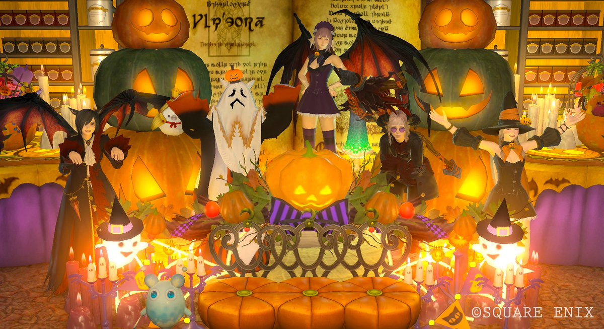 coco_ro_se's tweet image. ハロウィン撮影会🎃
またみんなで集まれてSS撮れて良かった！

 #りりたんはうす #FreeSpace #FF14SS