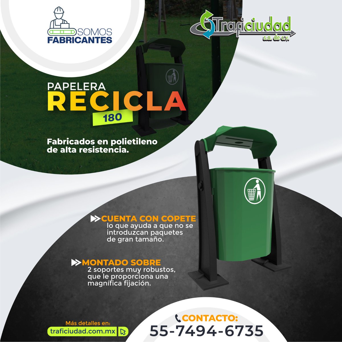 traficiudad's tweet image. Solución práctica y visualmente clara para fomentar la separación de residuos en espacios públicos, #Educativos, #Corporativos e #Industriales. 🗑#Brahim #Mbappé #SuperBowl #RealMadrid #Iztapalapa #Nepal #Canada #Dallas #Roscoe #Toluca #SuperBowl #LCDLFM3 #Aldo #Tulum