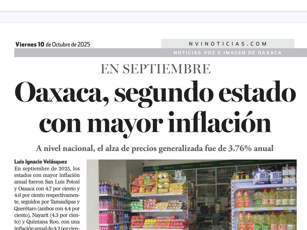 #NOTICIAS
Viernes 10 de octubre de 2025
nvinoticias.com/impresa 👇