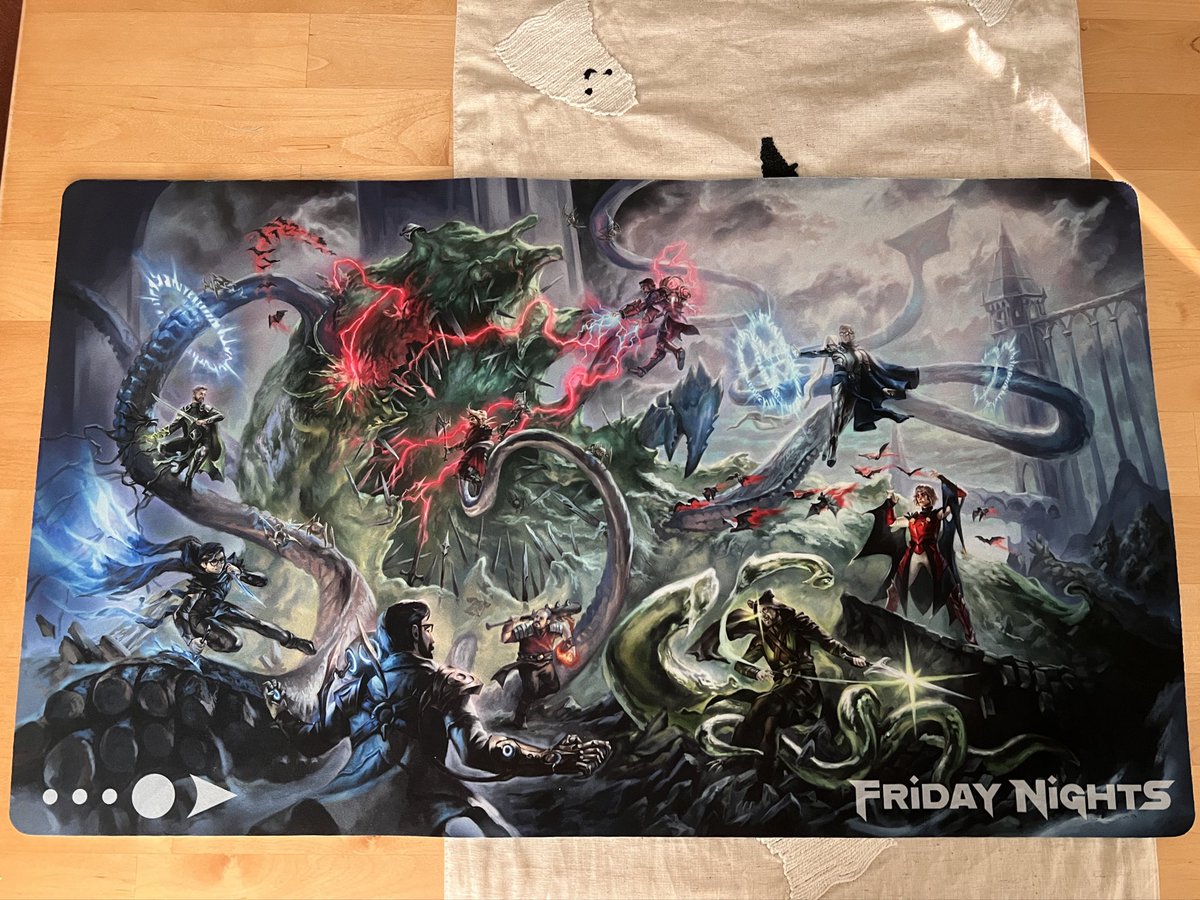 The Kickstarter reward playmat from <a href="/loadingreadyrun/">LoadingReadyRun</a> just came in! Love it!