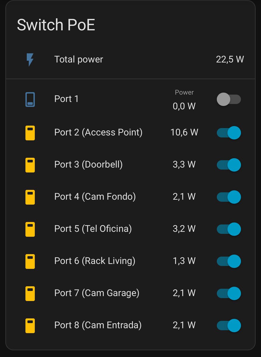 AdYannu's tweet photo. @DamianCatanzaro TP-Link tiene excelentes productos! Un switch managed te daría SNMP para leer bandwidth desde HA. Y si pensas usar algo PoE (cámaras algún AP) podes hacer esto en HA vía SNMP. Tengo un Deco por PoE y va como piña. https://t.co/MGJH9d8EuH