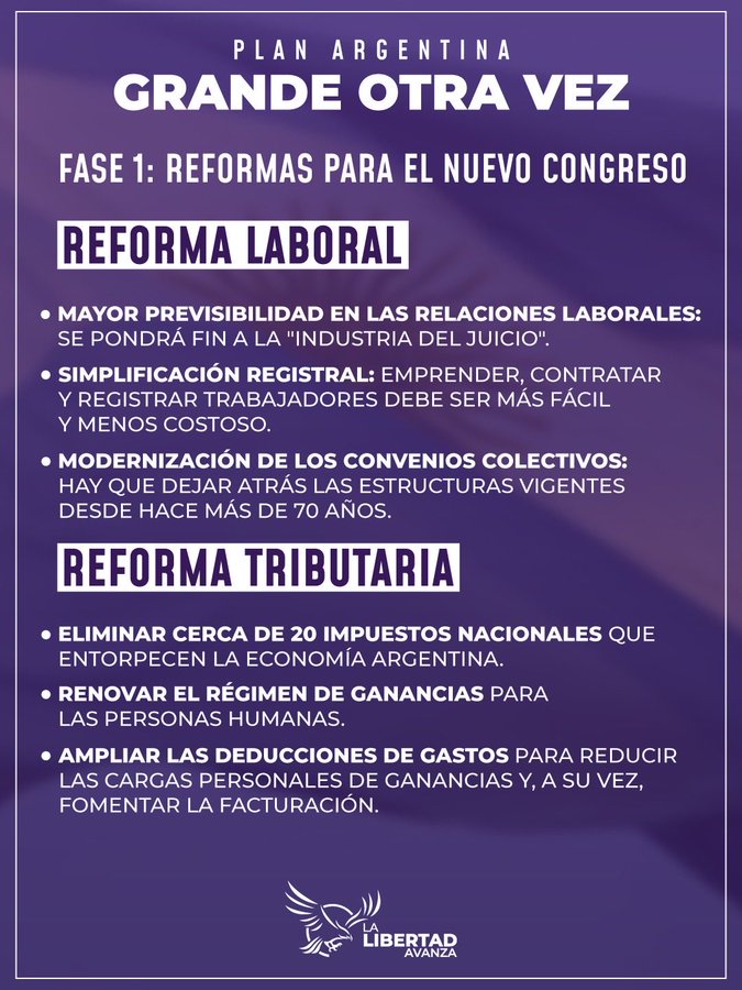 Tv_Libertaria's tweet photo. 🇦🇷 PLAN ARGENTINA GRANDE OTRA VEZ ♥ @JMilei https://t.co/GXO4bBRbKF