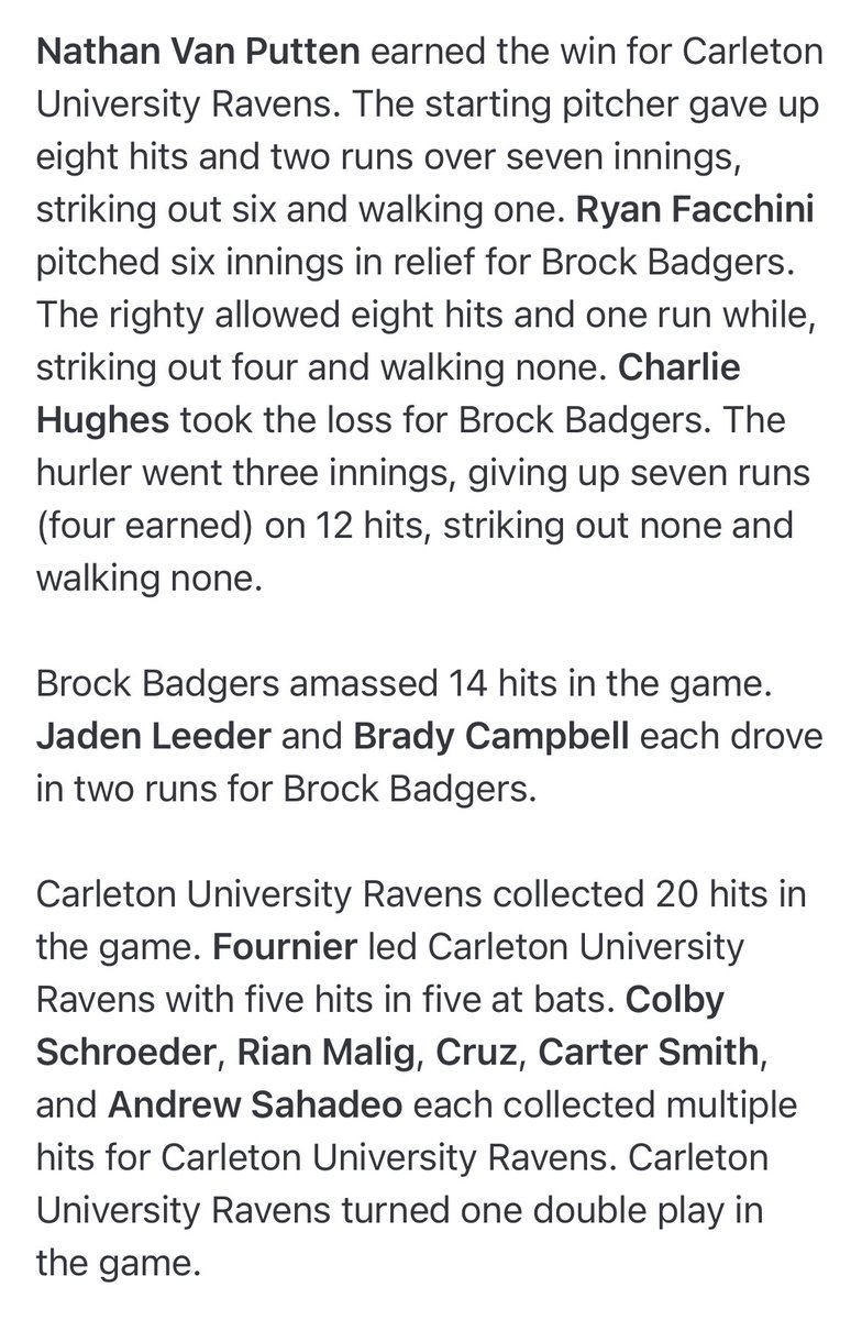 Brock Baseball tweet media