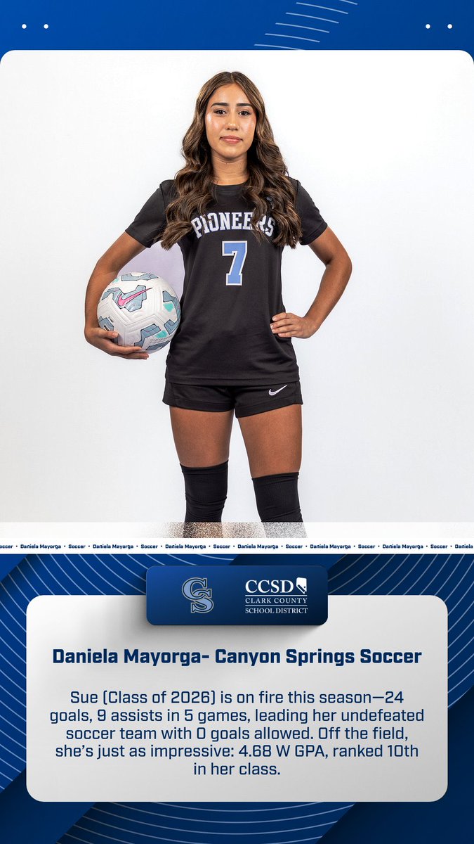 Student-Athlete Spotlight <a href="/ClarkCountySch/">CCSD</a> <a href="/NIAASports/">Nevada Interscholastic Activities Association</a> <a href="/OneCanyonNLV/">Canyon Springs High School (NLV)</a>