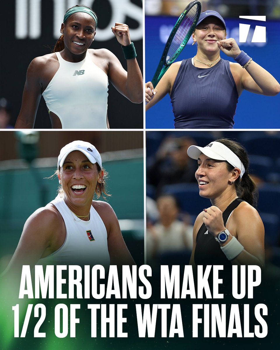Tennis's tweet photo. The American women are dominating the field this year 👏 

#WTAFinalsRiyadh https://t.co/t0rOKfGbFR