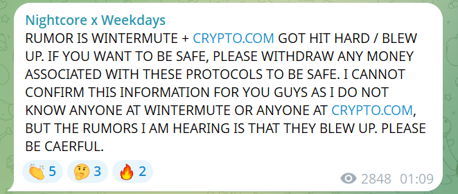 Route2FI's tweet image. source from a tg channel which is hearing things...idk how reliable it is though.