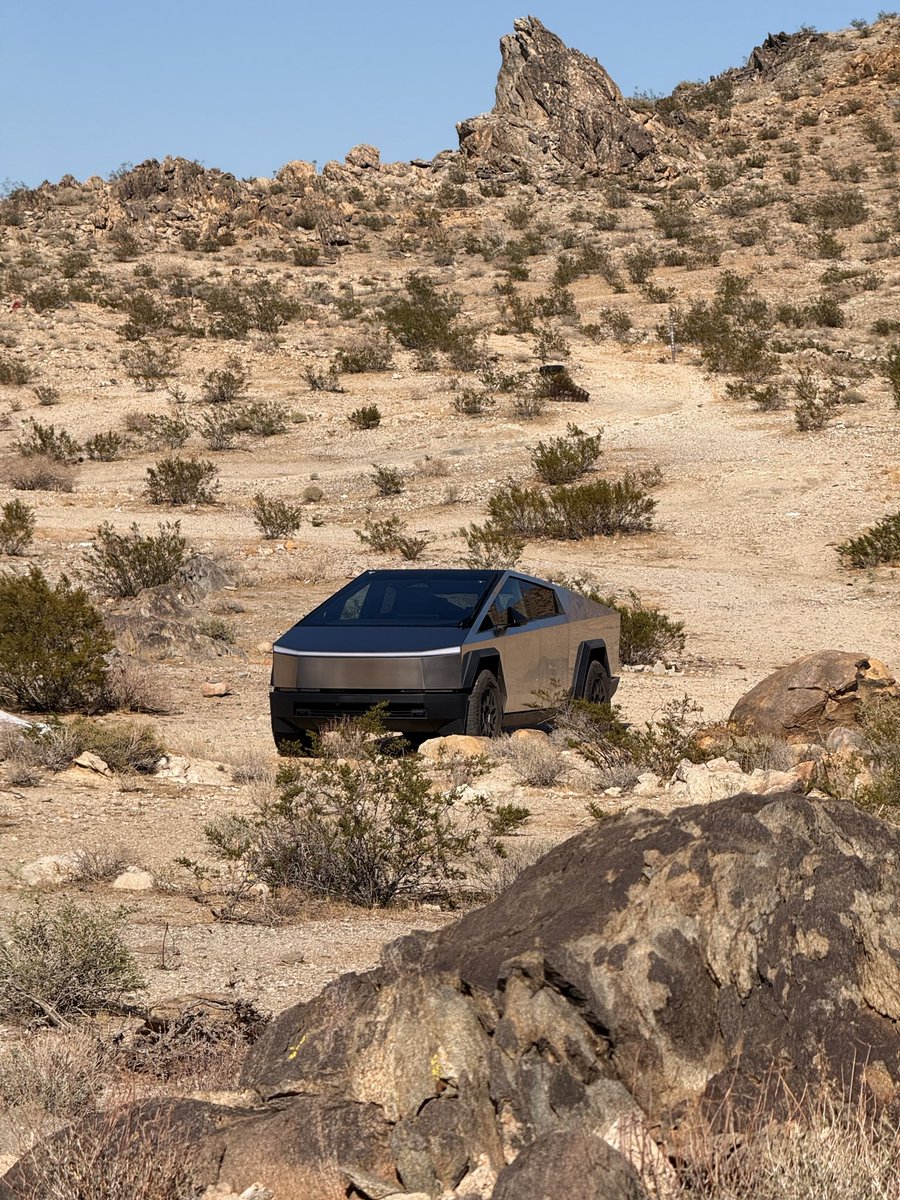 YoGunDaddy's tweet image. The Cybertruck in its natural setting.  Absolutely the best on/off-road option to bridge civilization to new frontiers.