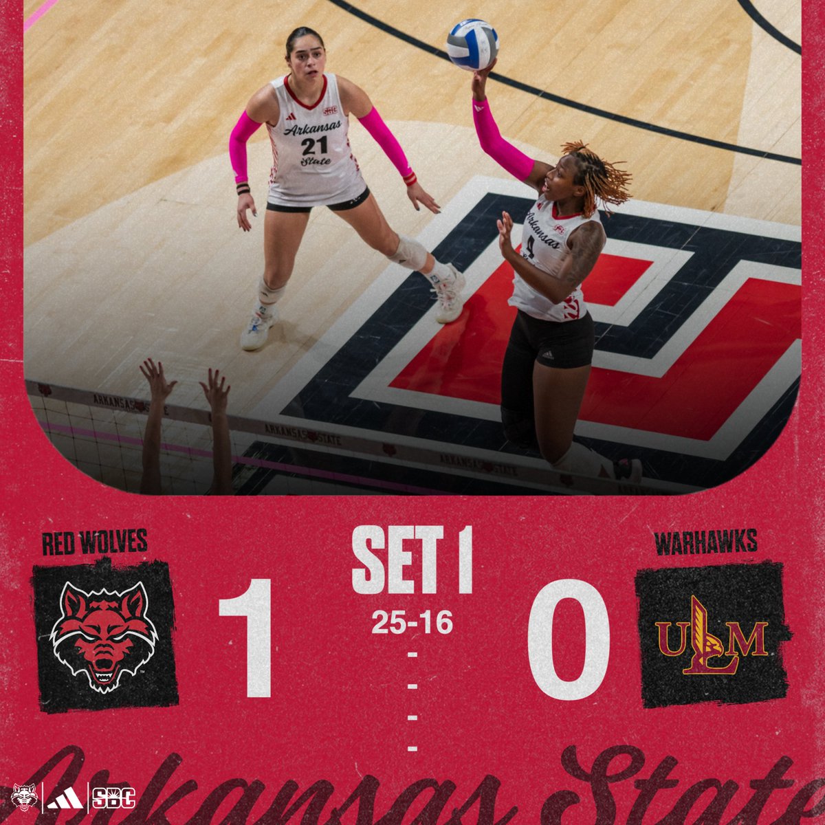 AStateVB's tweet image. Strong start 🦾

#WolvesUp