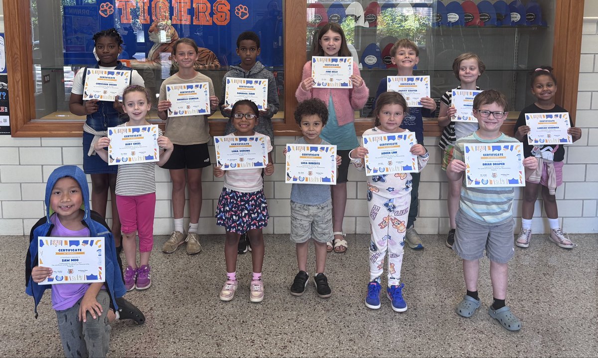 Integrity- being honest and doing what is right, even if no one is watching.
This is the trait that our next set of Tiger Certificate winners show consistently throughout the day!
Congratulations, tigers! We are #HarrisonProud of you!