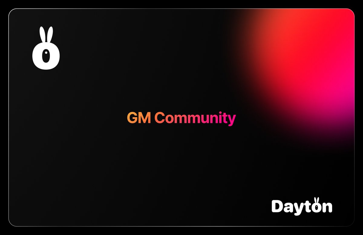 DaytonApp's tweet image. Gm friends! I wish everyone a good and productive day💎💪