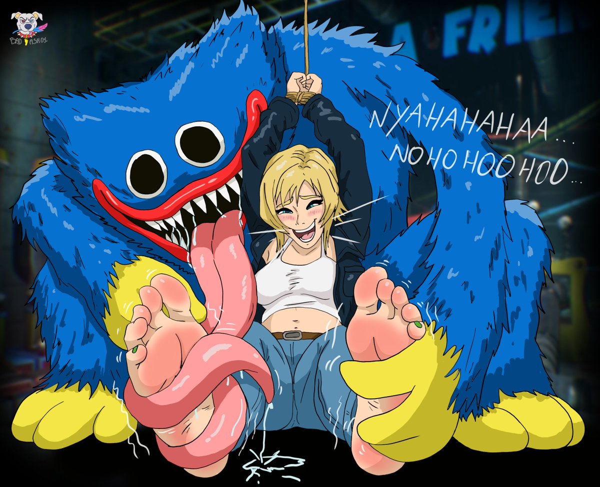 Hello everyone
Second piece for October spooky vibes: Aya Brea from Parasite Eve meeting the lovely, extremely huggable Huggy Wuggy from Poppy Playtime.
Enjoy :3