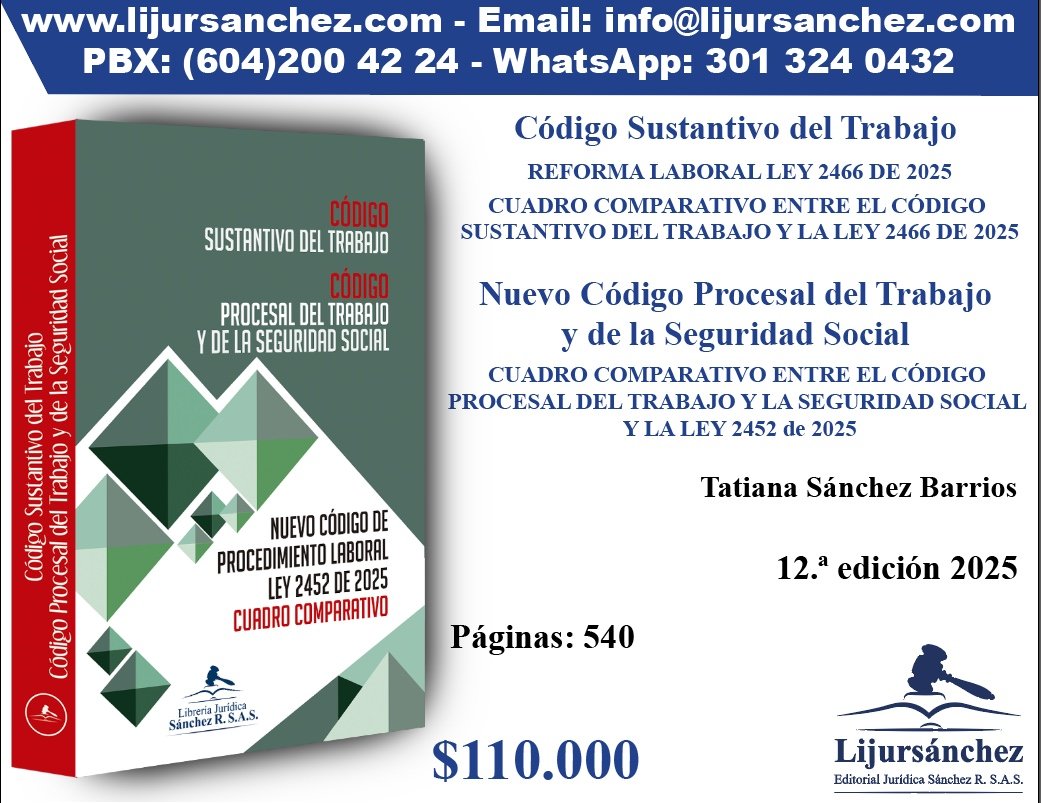 EDITORIAL JURÍDICA SÁNCHEZ (@lijursanchez) on Twitter photo 