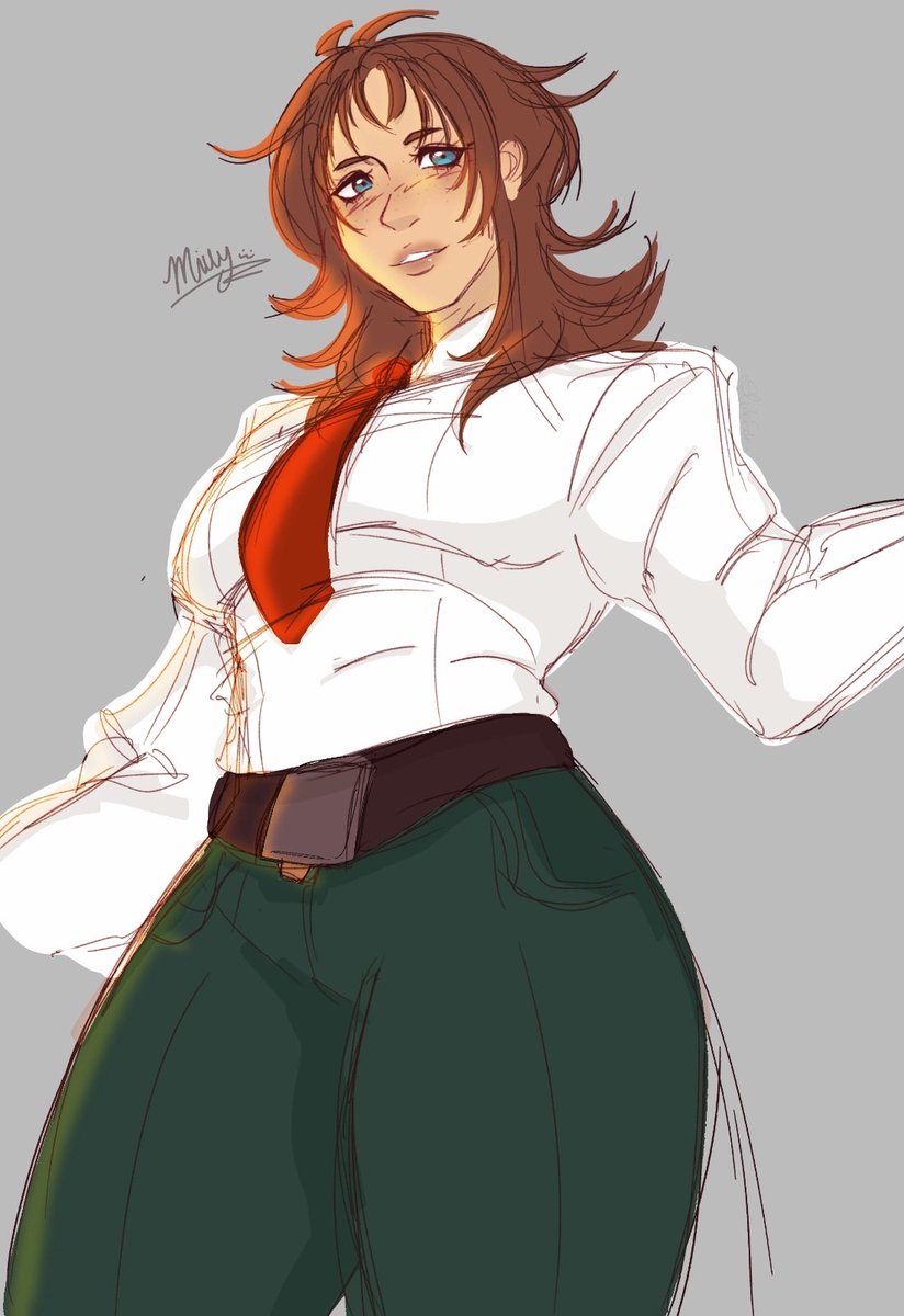 SlideEda_'s tweet image. Yeah okay I guess
 (rough drawing)

 #milly #TRIGUNSTARGAZE