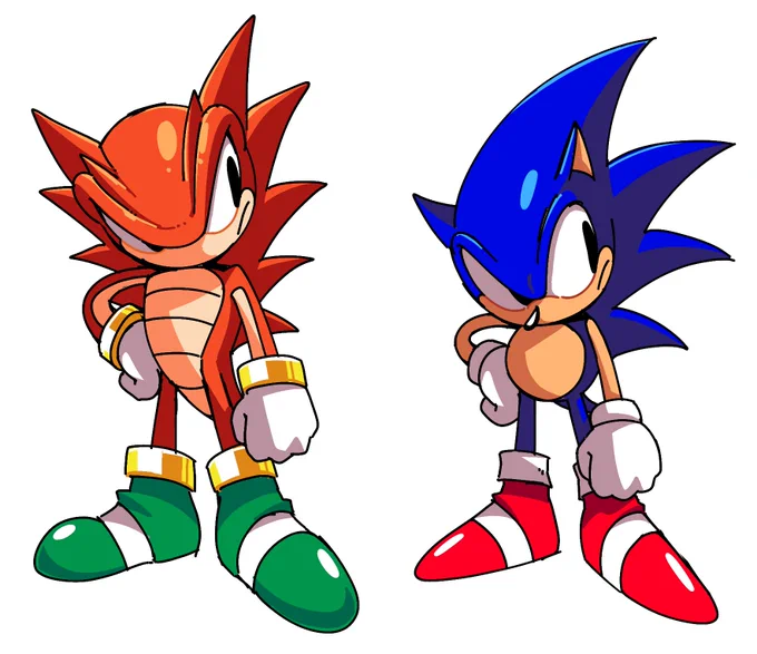 wanted to draw em in the same pose just so i could have em side by side lol