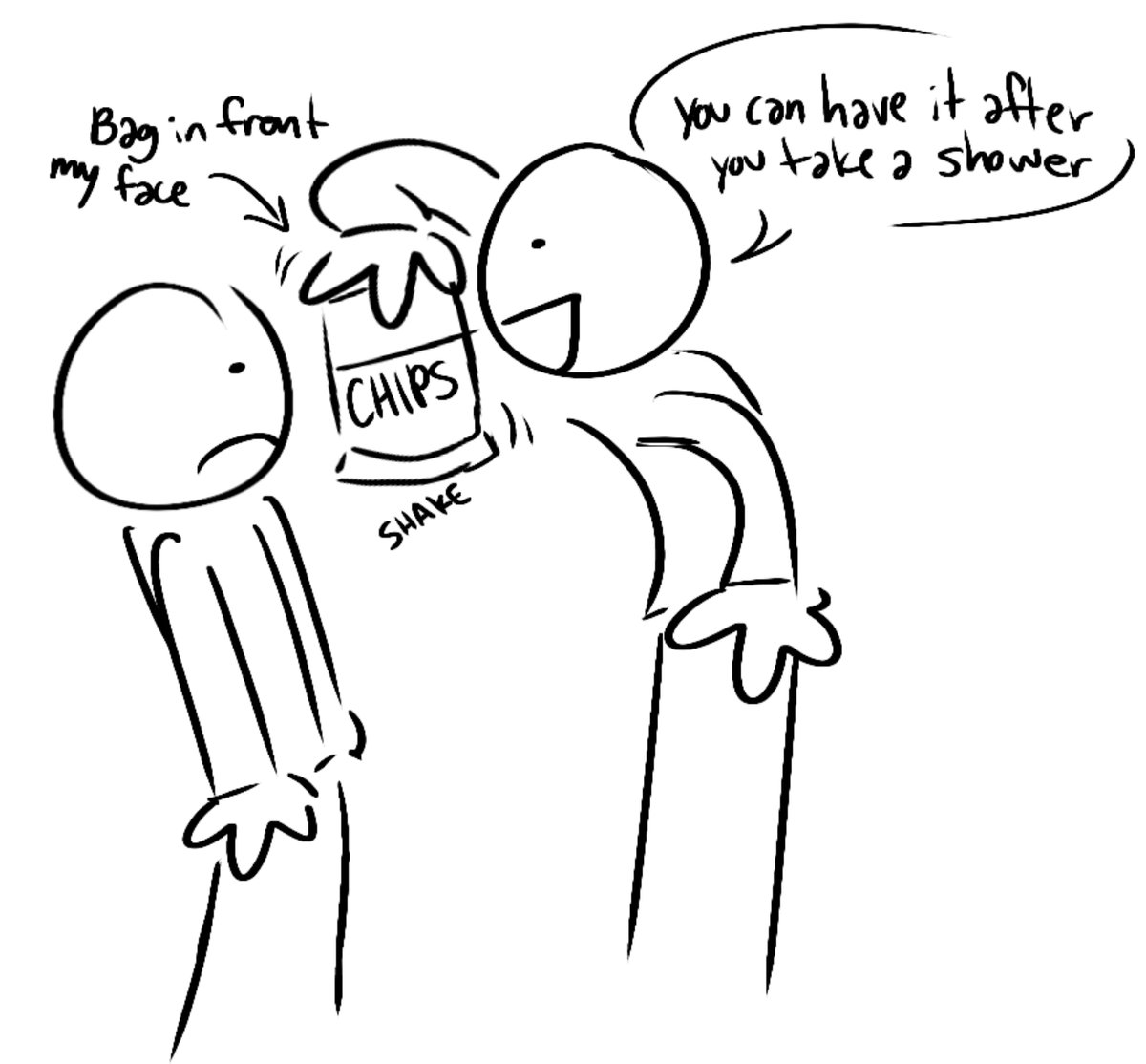 A_SushiCv's tweet image. my mom just did this to me with my favorite bag of chips. I feel betrayed
