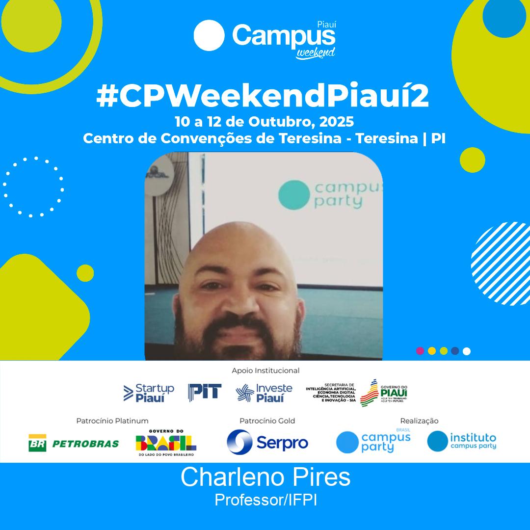 charlenopires's tweet image. Amanhã, estaremos contribuindo na Campus Party Piaui com palestra sobre Agentes de IA: Conceitos e Arquiteturas, das 14:50 até as 15:50h no Palco Tech
app.4.events/palestrante-Ch…