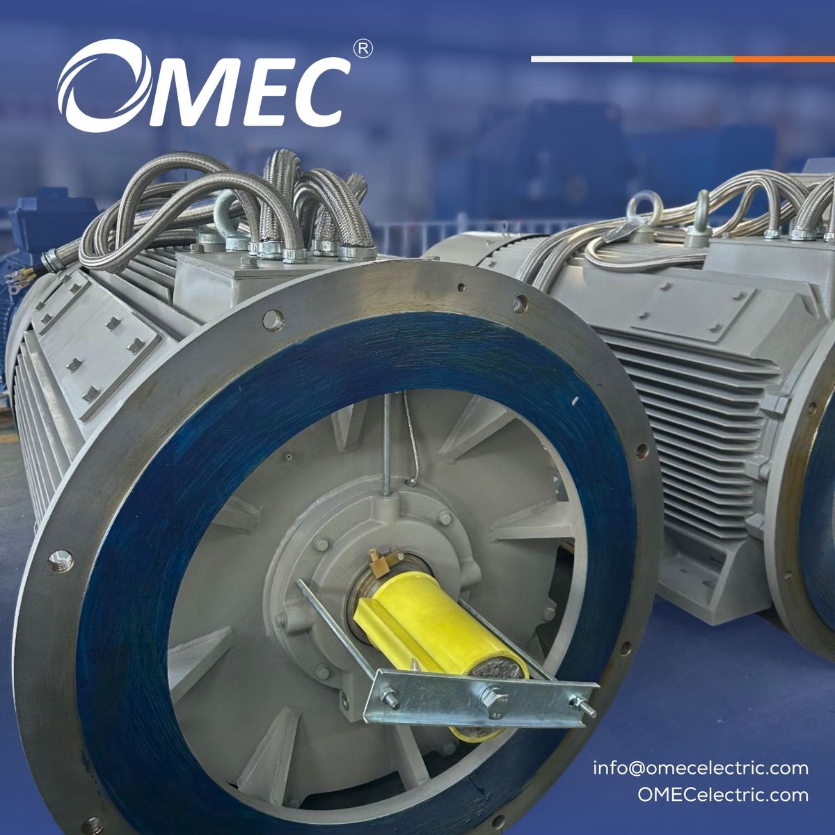 OMECElectric's tweet image. Powering Chile’s tunnels with precision 🇨🇱 OMEC engineered a custom 750HP, 6-pole IMV15 motor for tunnel ventilation—built for efficiency, durability &amp;amp; performance. 🌐 omecelectric.com 📧 info@omecelectric.com #ElectricMotors #BetterDriveBetterLife #OMEC