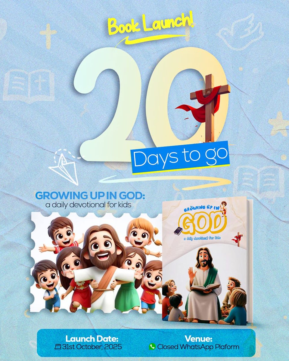 simi_ogundeko's tweet photo. I have come again ooo
Please help me repost this when you see it 🙏🙏🙏

We have 20 days to the launch date

Let us raise the sound of the word till it hits the heart of children everywhere 

Thank you 😊 https://t.co/SPAWSryuFJ