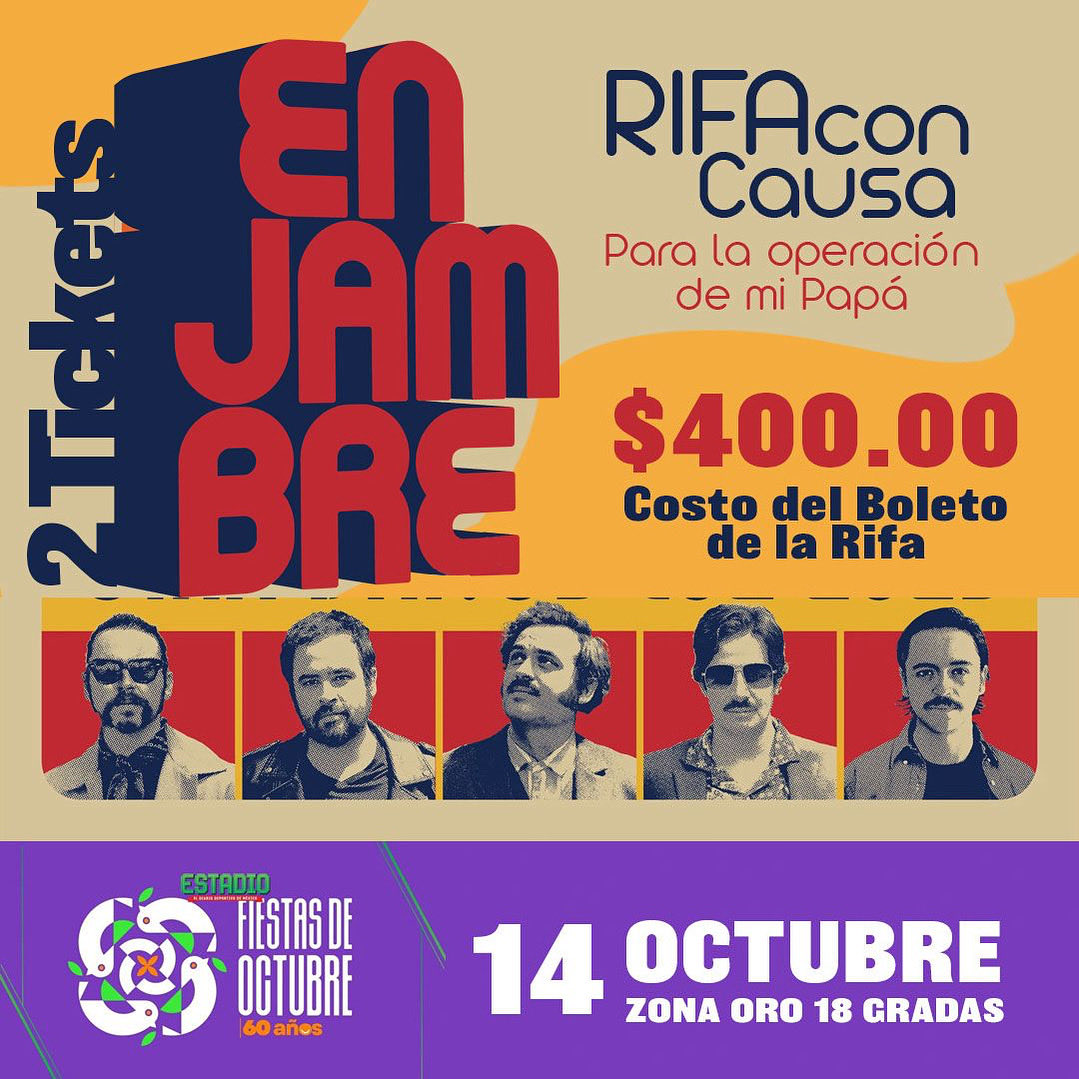 RocksCardenas's tweet image. Hola! 
Vengo a pedirles apoyo para esta “Rifa con causa “ para mi Papá que necesita una cirugía muy cara .
Los boletos para #Enjambre los compré yo,el costo es de $400 por 2 entradas en gradas zona Oro 18 14 de Oct. 
Espero contar con su ayuda,la rifa sera el día 13.
❤️