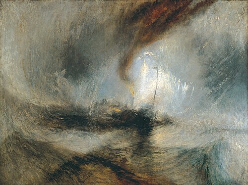 Makel_art's tweet image. Tempête de neige en mer 
William Turner - 1842