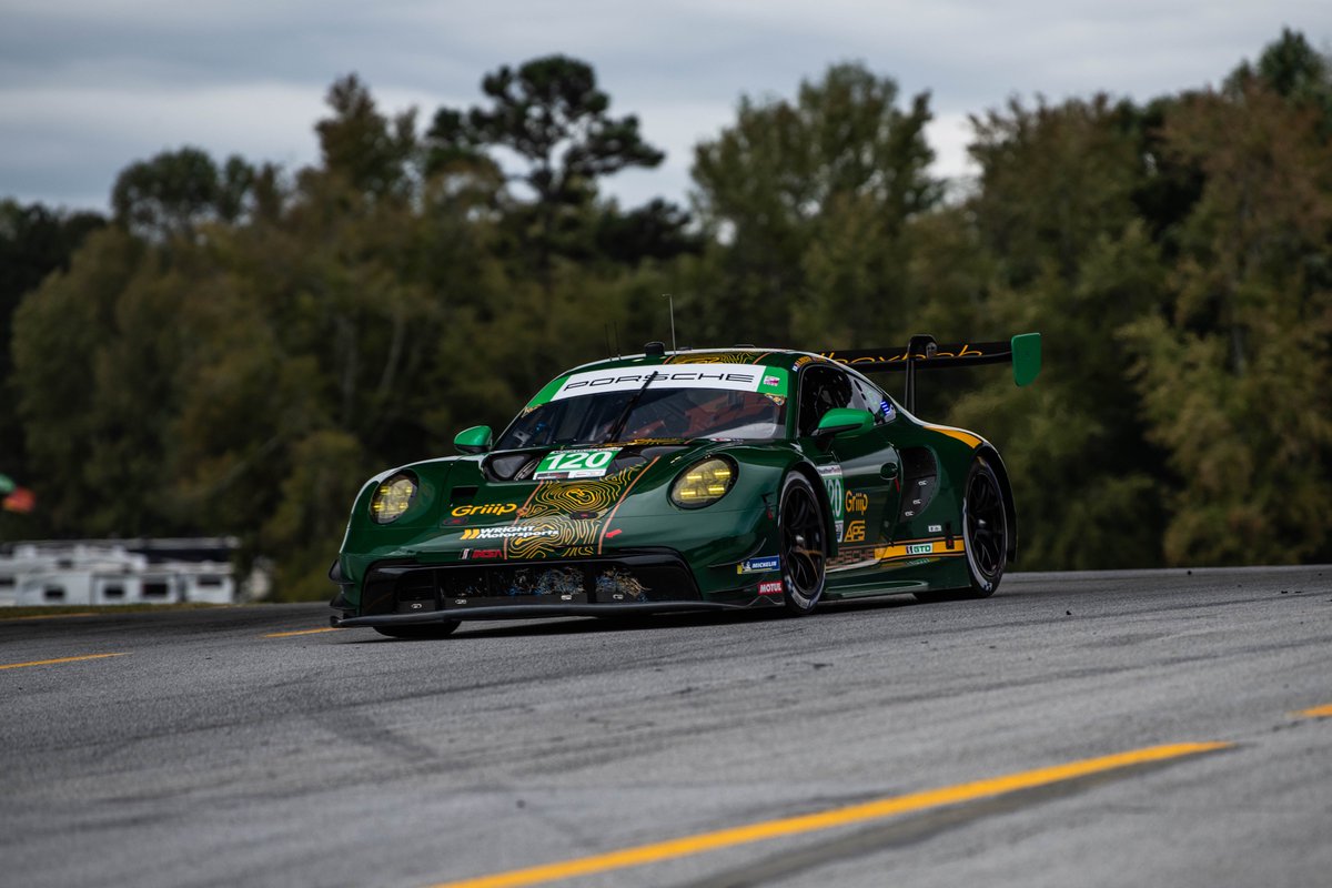 PorscheRaces's tweet photo. #IMSA - The GTD qualifying is about to start here at @RoadAtlanta. #AdamAdelson is going to drive the #911GT3R for @WrightRac1ng today!
#Raceborn #PetitLeMans #Porsche