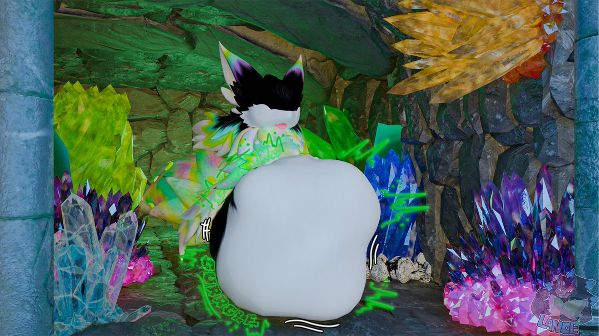 HungryCario's tweet photo. Day 10) Underground
Hey can someone tell @Abomidorable s risha that what he aint wasnt just crystals? <w>"
#risha #vore #b3d #furryart #belly #gurgling #voretober2025 https://t.co/bB5xviF93m