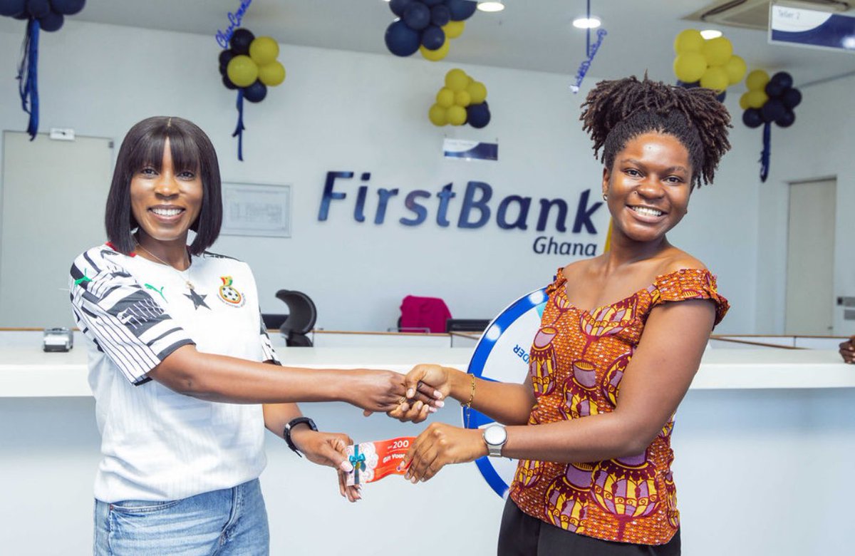 FirstBankGhana's tweet image. Customer Service Week was all about YOU! 🎉 To show our appreciation, we gave out amazing gifts to our wonderful customers. Here’s to putting you first, always! 🙏 

#CustomerServiceWeek #CustomerLove ⭐️ 
#YouFirst #SpinTheWheel