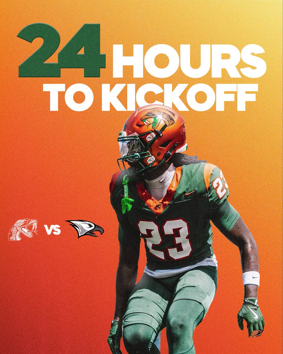 FAMU_FB's tweet image. 24 Hours to Go !

#FAMU | #Rattlers | #FangsUp 🐍