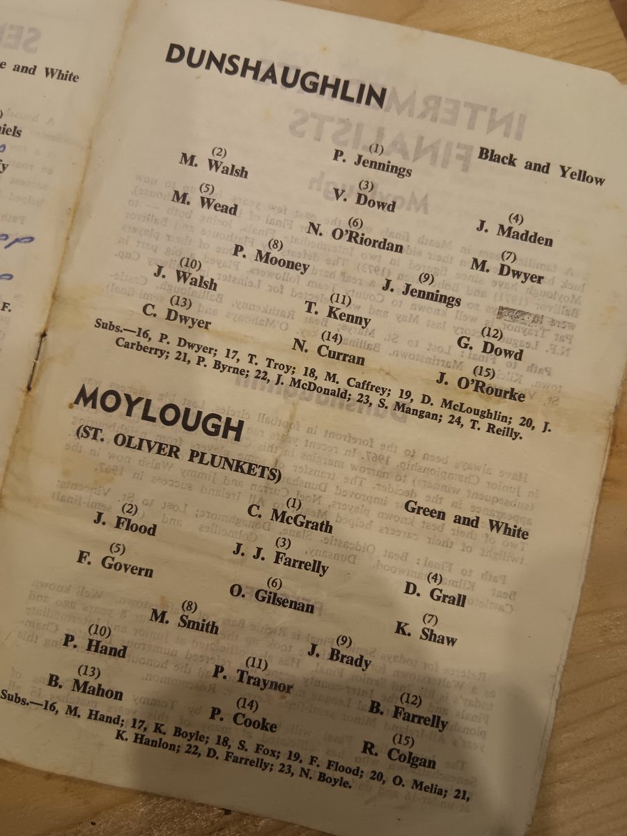 gaafan23's tweet image. Flashback to @MeathGAA 1975 Football Senior County Final between @NavanOMahonys and @SummerhillGFC also featured Intermediate Final @MoylaghGAA v @DunshaughlinGAA and in U16s  @DonAshGAA v @DuleekBellewGFC #keegancup #meathgaa @MeathGAASupport